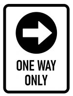 One way only